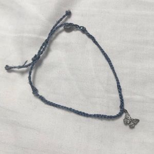 Blue Butterfly Charm Pura Vida Bracelet